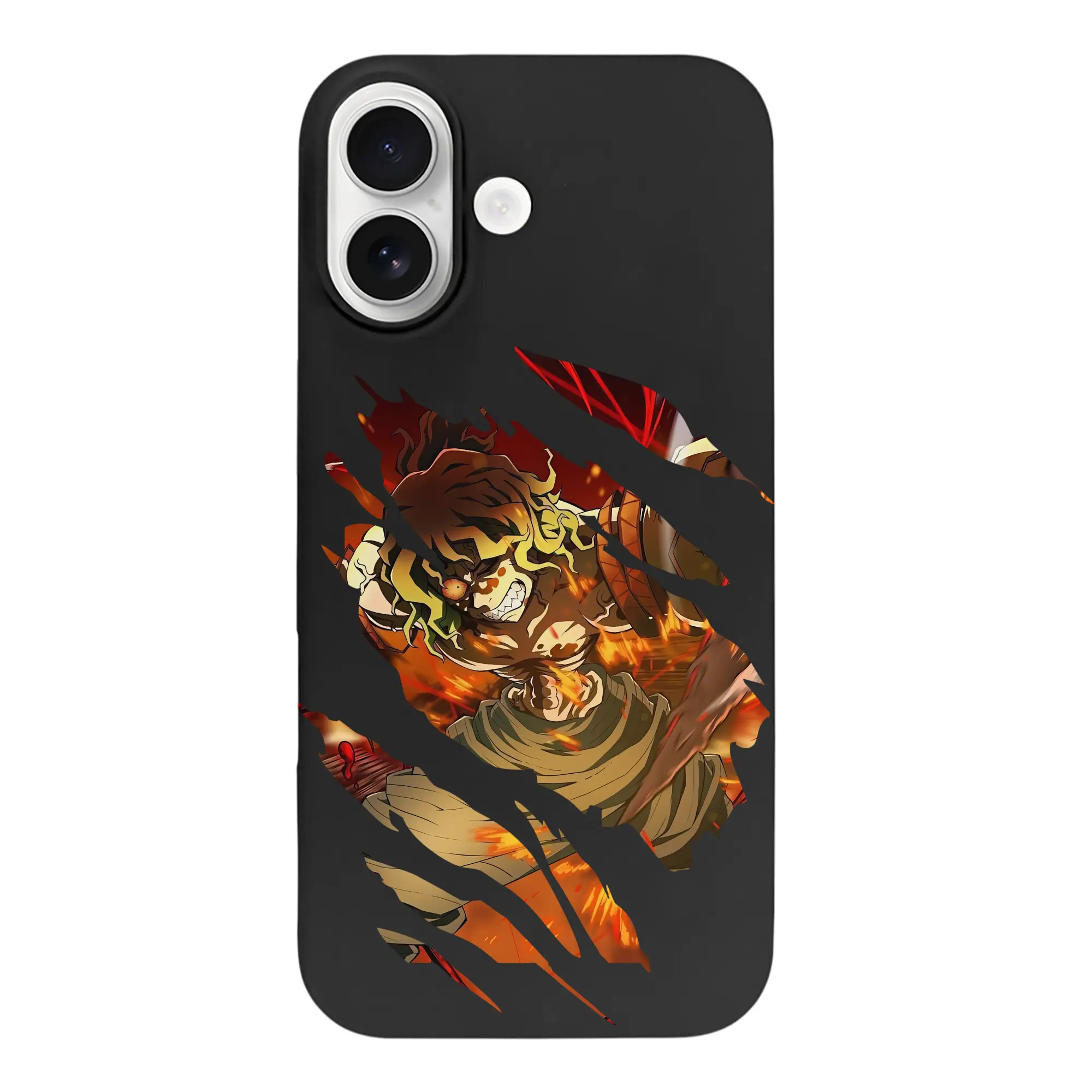 鬼滅の刃 グッズ,妓夫太郎 - iPhone 17 シリーズ シリコンケース 薄型 耐衝撃 指紋防止 ソフトタッチカバー 精密フィット 傷防止 保護ケース iPhone 17/17 Air/17 Pro/17 Pro Max 対応